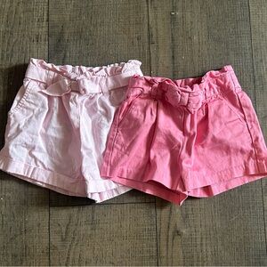 Janie and Jack High Waist Pink Shorts Set